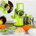 Tabletop Drum Grater Shredder Rotary With 3 Stainless Steel Rotary Blades Salad Slicer