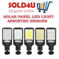 Solar LED Street Light Solar Lamp with 3 Light Mode Waterproof Motion Sensor [Assorted Models]