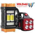 4 Front LED + 4 Rear LED + 32 Side LED + COB Lithium Battery Solar Rechargeable Multifunction Light