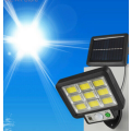 9 COB LED Bright White Solar Light With Solar Panel & Motion Sensor 9-Split