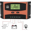 Solar Charge Controller PWM 12V/24V Auto Adapt Voltage 20A USB 5V Intelligent LCD Display