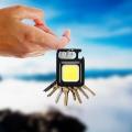 Keychain Small Pocket Light - Mini COB Flashlights Bright Rechargeable