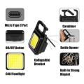 [PACK OF 4Pcs ] Keychain Small Pocket Light - Mini COB Flashlights Bright Rechargeable