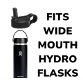 Hydro Flask Replacement Wide Mouth Straw Lid - Universal Compatibility [ Flask not included ]