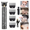 Vintage Professional USB Rechargeable Cordless Electric Hair Clippers Razor Trimmer