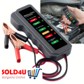 12V Mini Car Battery Tester Digital Alternator Tester 6LED For Motorcycle & Car Auto Battery Tester