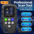 OBD II 1.8 inch Color Car Fault Detector Code Reader OBD2 Scanner Diagnostic Tool Car YM119