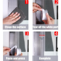 Self Adhesive Door Sealing Strip Weather Strip Silicone Soundproofing Window Seal 3 Meters