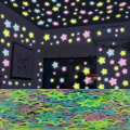 Luminous Stickers Wall Stickers Flourescent Home Decor 100pcs set 3cm Stars