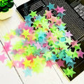 100pcs set 3cm Stars Luminous Stickers Wall Stickers Flourescent Home Decor