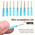 10pcs Set Mini Screwdriver Set Repair Tools Suitable For Small Screws