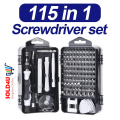 115 Pcs Multipurpose Magnetic Precision Screwdriver Bits & Mini Tool Kit