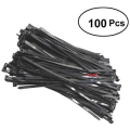 [100 Pack] Black Cable Ties 200mm x 2.5mm Self-Locking Cable Zip Ties Heavy Duty
