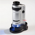 Pocket Microscope Monocular Zoom HD Handheld Magnifier Comes with LED Light