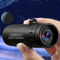 HD Monocular Telescope Hunting Handheld with Pouch - High Power Telescope only 9cm Long