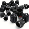 50pcs Tire Stem Valve Caps All Black, Universal Stem Covers For Cars, SUVs, Bike And Bicycle, Trucks