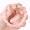 Imitation Pearl Moonlight Crystal Fu Brand Tassel Beads Bracelet - Bracelet With Lucky Fu Charm