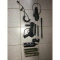 Tippmann A-5 with accessories
