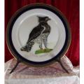 STUNNING MARTIAL EAGLE HAND PAINTED ON A NORITAKE JAPAN VINTAGE PLATE (1/3) -  from SUEZYT