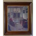 GREAT FRAME -  PRINT OF WOMAN READING - from SUEZYT