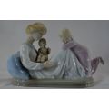 LLADRO STYLE NEW ARRIVAL BEAUTIFUL MOTHER AND FAMILY FIGURINE BY PAUL SEBASTIAN  - from SUEZYT