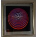 VICTOR VASARELY KINETIC FRAMED PRINT- (7 OF 8) -  from SUEZYT