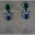 GLASS BOTTLES WITH PEWTER  - from SUEZYT