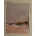 PAUL BOTES FRAMED WATERCOLOUR   - SEAGULLS - from SUEZYT