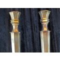 LARGE CHINESE SOLID BRASS CANDLE STICKS - from SUEZYT