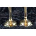 LARGE CHINESE SOLID BRASS CANDLE STICKS - from SUEZYT