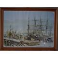 CAPE TOWN HARBOUR EARLY 1900s - PRINT 2/3 - from SUEZYT