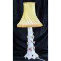 PORCELAIN LAMP WITH YELLOW SHADE - from SUEZYT