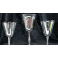 3 SILVER PLATED GOBLETS - from SUEZYT