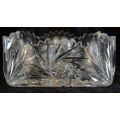 RESERVED FOR ANDREW 2 KILOS GORGEOUS SQUARE CUT CRYSTAL BOWL - from SUEZYT