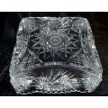 SQUARE CUT CRYSTAL BOWL - from SUEZYT