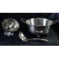 3 SILVER PLATE ITEMS FOR RE-PLATING - from SUEZYT