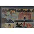 ENORMOUS BOX FRAME PRINT - `BIRD HOUSES` BY ANNA PUGH - from SUEZYT