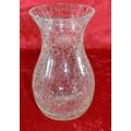GLASS VASE SILVER CRACKLE FINISH - from SUEZYT