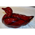 ROYAL DOULTON  FLAMBE DUCK  - DAMAGED - from SUEZYT