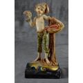 FIGURINE FISHER BOY SELLING HIS FISH - VINTAGE - from SUEZYT