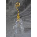 CRYSTAL BELL WITH GOLD GILT HANDLE - from SUEZYT