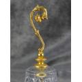 CRYSTAL BELL WITH GOLD GILT HANDLE - from SUEZYT