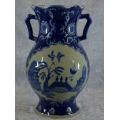 ORIENTAL BLUE AND WHITE VASE WITH  LANDSCAPE - MARKED - from SUEZYT