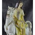 LA ANINA SPANISH  FIGURINE OF LADY ON HORSE  - from SUEZYT