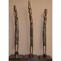 TALL AFRICAN WOODEN STATUES - 4 KILOS - from SUEZYT