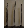TALL AFRICAN WOODEN STATUES - 4 KILOS - from SUEZYT