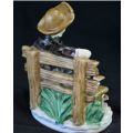 TRAMP ON A BENCH CAPODIMONTE STYLE FIGURINE - from SUEZYT
