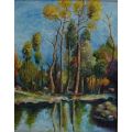 OIL PAINTING OF WOODLAND SCENE - from SUEZYT