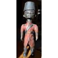 63CMS BAULE IVORY COAST WOOD CARVED COLONIAL FIGURE (#1) - from SUEZYT
