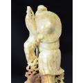 JADEITE/STONE CARVING OF A FISHERMAN - from SUEZYT